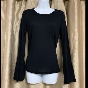 SOLD Maison Jules Waffle Knit Long Bell Sleeves